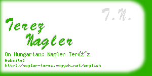 terez nagler business card